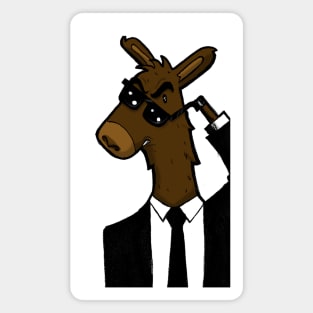 Llama in black Magnet